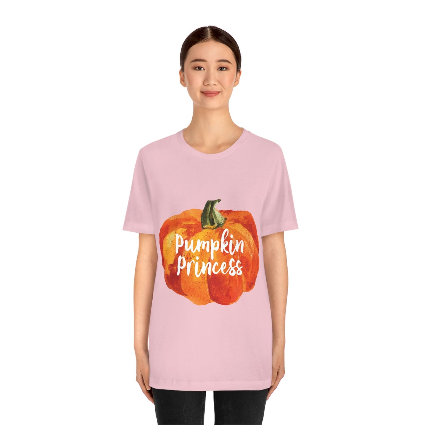 Pumpkin Halloween Princess Spooky Monster Jack O Lantern Unisex Jersey Short Sleeve T-Shirt Ichaku [Perfect Gifts Selection]