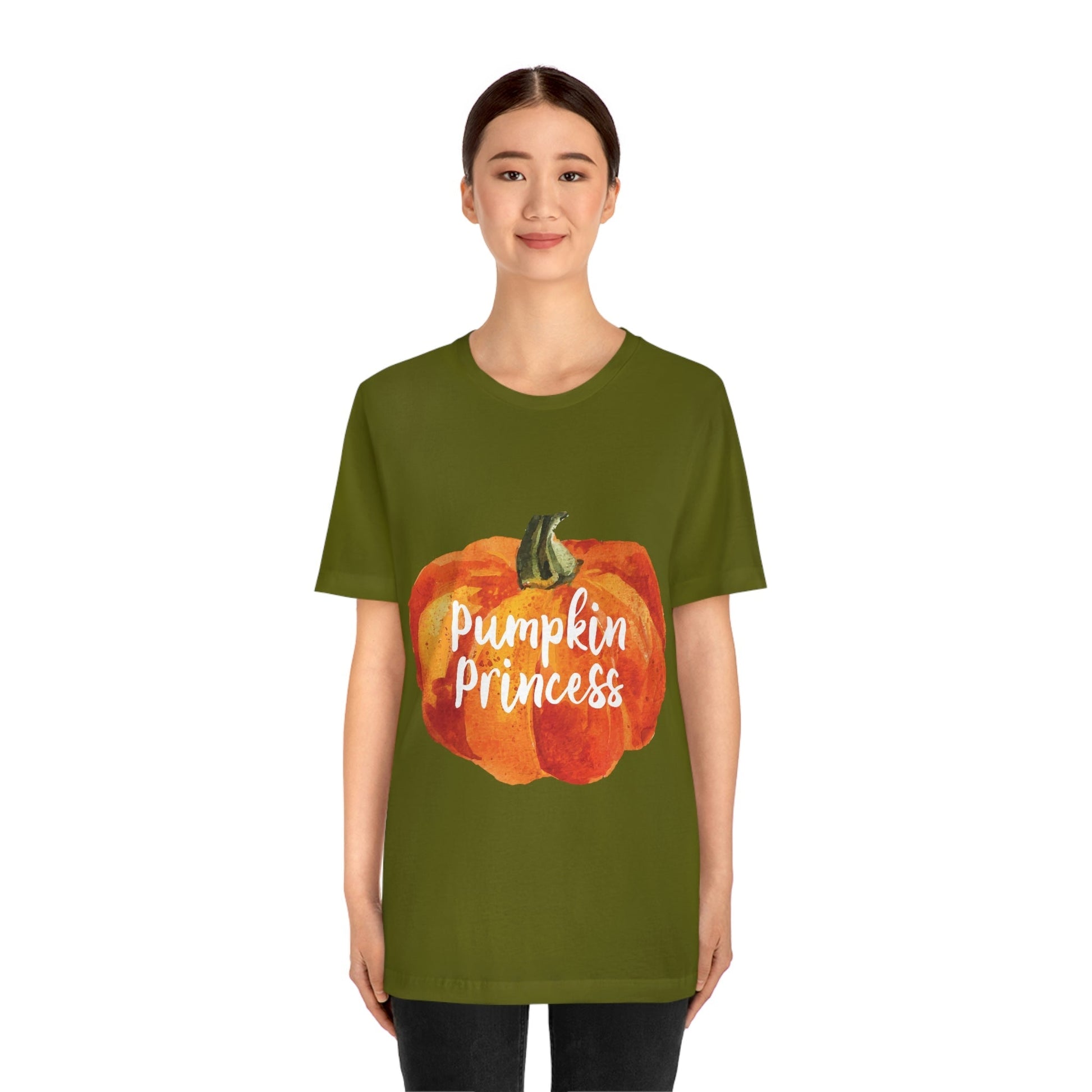 Pumpkin Halloween Princess Spooky Monster Jack O Lantern Unisex Jersey Short Sleeve T-Shirt Ichaku [Perfect Gifts Selection]