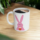 Pumpkin Latte The Fall Mood Pink Rabbit Ceramic Mug 11oz Ichaku [Perfect Gifts Selection]