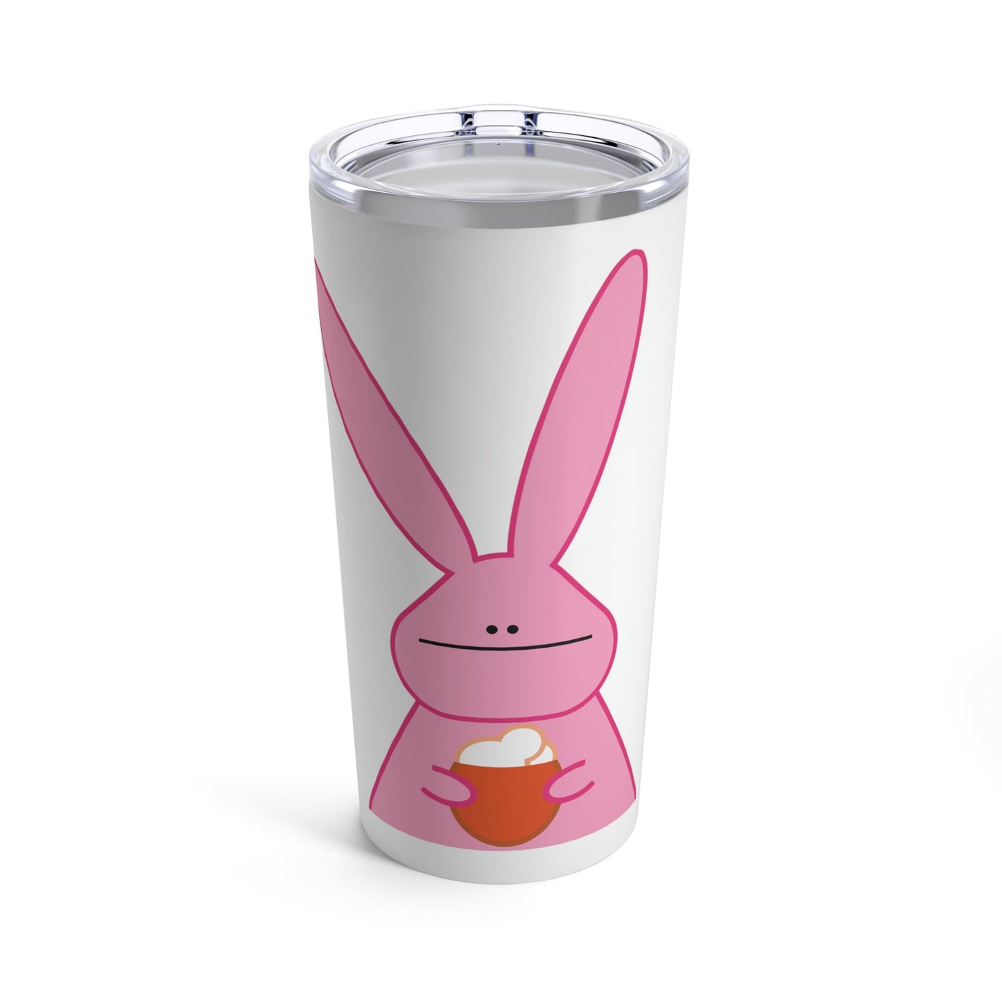 Pumpkin Latte The Fall Mood Pink Rabbit Stainless Steel Hot or Cold Vacuum Tumbler 20oz Ichaku [Perfect Gifts Selection]