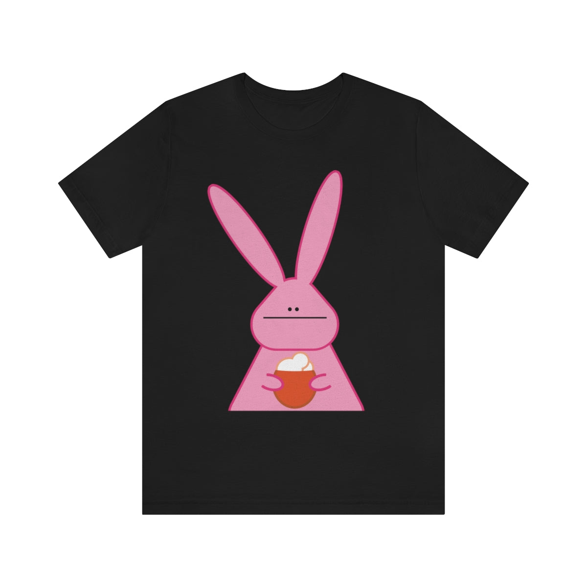 Pumpkin Latte The Fall Mood Pink Rabbit Unisex Jersey Short Sleeve T-Shirt Ichaku [Perfect Gifts Selection]