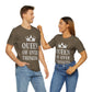 Queen of Over thinking Empowering Quotes White Text Unisex Jersey Short Sleeve T-Shirt Ichaku [Perfect Gifts Selection]