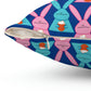 Rabbit With Pumpkin Latte Pattern Fall Mood Art Spun Polyester Square Pillow Ichaku [Perfect Gifts Selection]