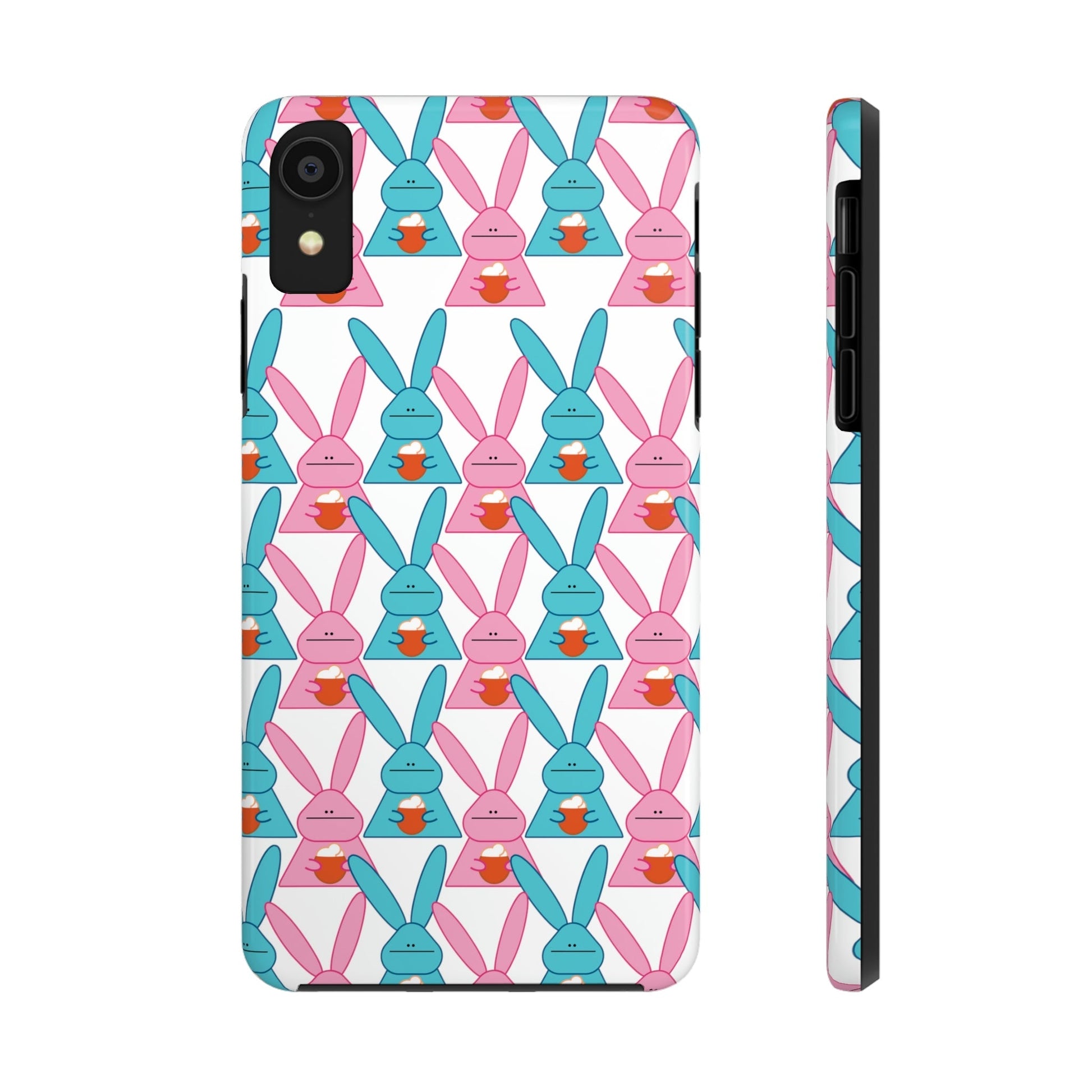 Rabbit With Pumpkin Latte Pattern Fall Mood Art Tough Phone Cases Case-Mate Ichaku [Perfect Gifts Selection]