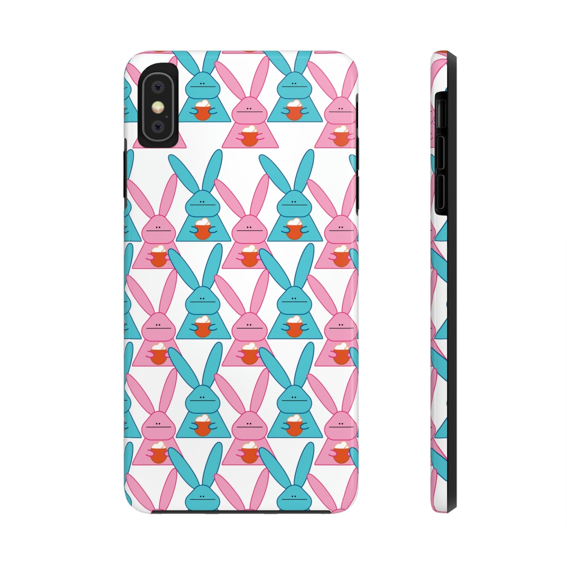 Rabbit With Pumpkin Latte Pattern Fall Mood Art Tough Phone Cases Case-Mate Ichaku [Perfect Gifts Selection]