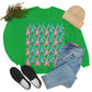 Rabbit With Pumpkin Latte Pattern Fall Mood Art Unisex Heavy Blend™ Crewneck Sweatshirt Ichaku [Perfect Gifts Selection]