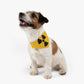 Radioactive Nuclear Radiation Symbol Black Border Pet Bandana Collar Ichaku [Perfect Gifts Selection]