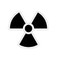 Radioactive Nuclear Radiation Symbol Black Series Die-Cut Sticker Ichaku [Perfect Gifts Selection]