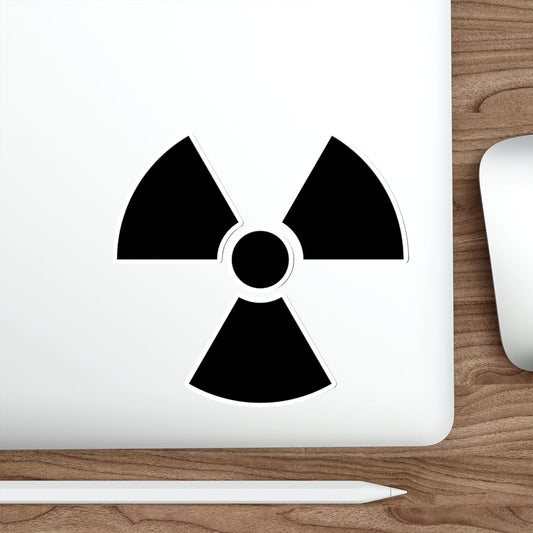 Radioactive Nuclear Radiation Symbol Black Series Die-Cut Sticker Ichaku [Perfect Gifts Selection]