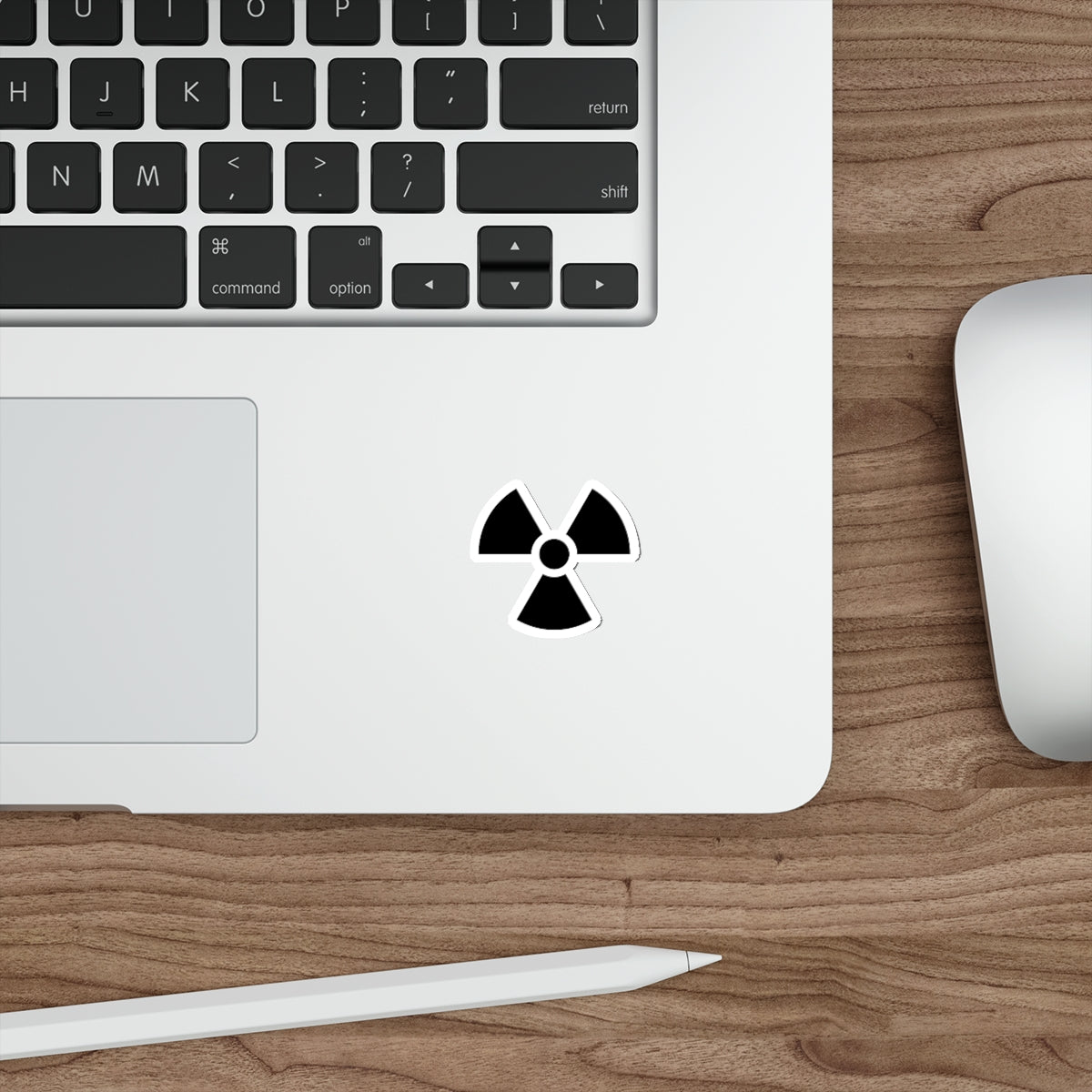 Radioactive Nuclear Radiation Symbol Black Series Die-Cut Sticker Ichaku [Perfect Gifts Selection]