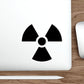 Radioactive Nuclear Radiation Symbol Black Series Die-Cut Sticker Ichaku [Perfect Gifts Selection]