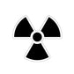 Radioactive Nuclear Radiation Symbol Black Series Die-Cut Sticker Ichaku [Perfect Gifts Selection]