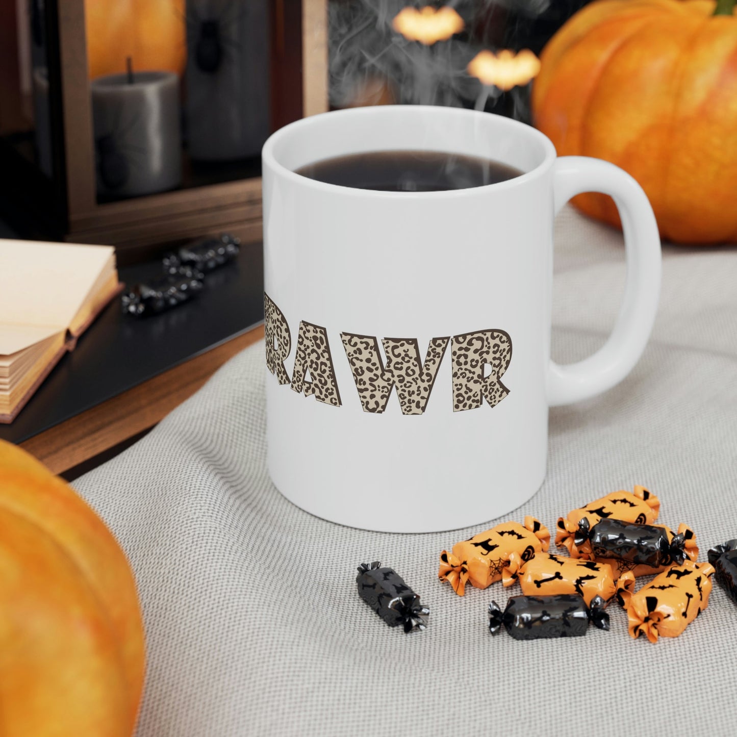 Rawr Leopard Animalistic Ceramic Mug 11oz Ichaku [Perfect Gifts Selection]