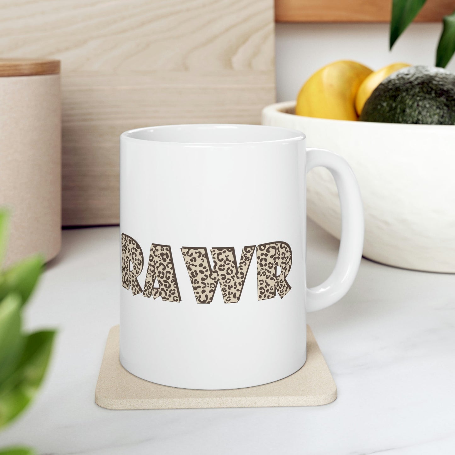 Rawr Leopard Animalistic Ceramic Mug 11oz Ichaku [Perfect Gifts Selection]