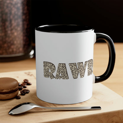 Rawr Leopard Animalistic Classic Accent Coffee Mug 11oz Ichaku [Perfect Gifts Selection]