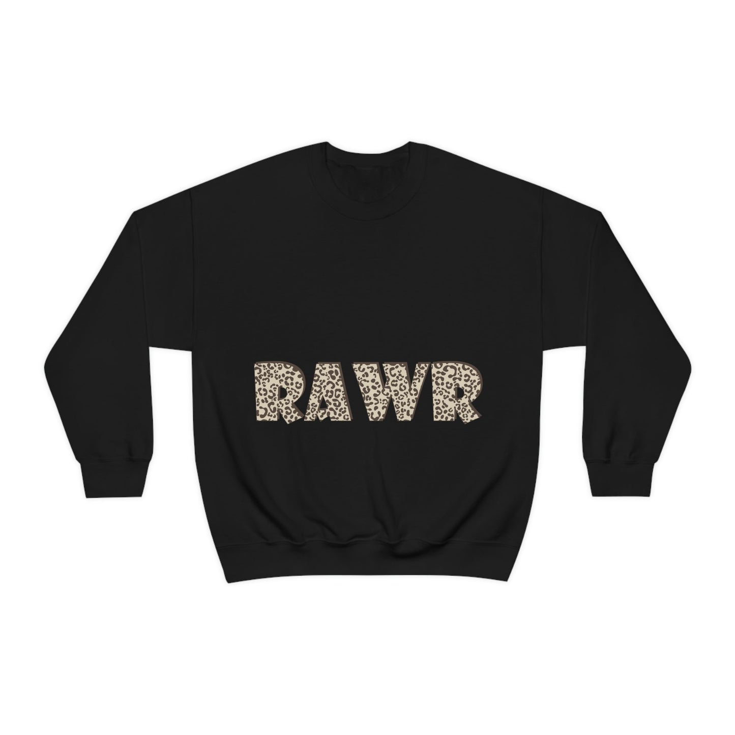 Rawr Leopard Animalistic Unisex Heavy Blend™ Crewneck Sweatshirt Ichaku [Perfect Gifts Selection]