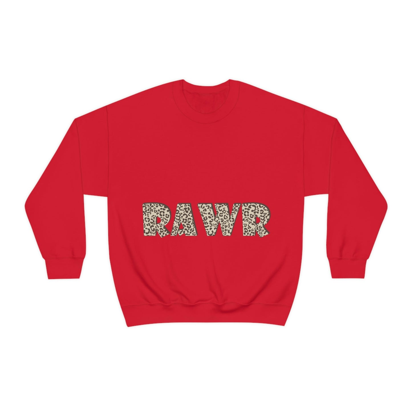 Rawr Leopard Animalistic Unisex Heavy Blend™ Crewneck Sweatshirt Ichaku [Perfect Gifts Selection]