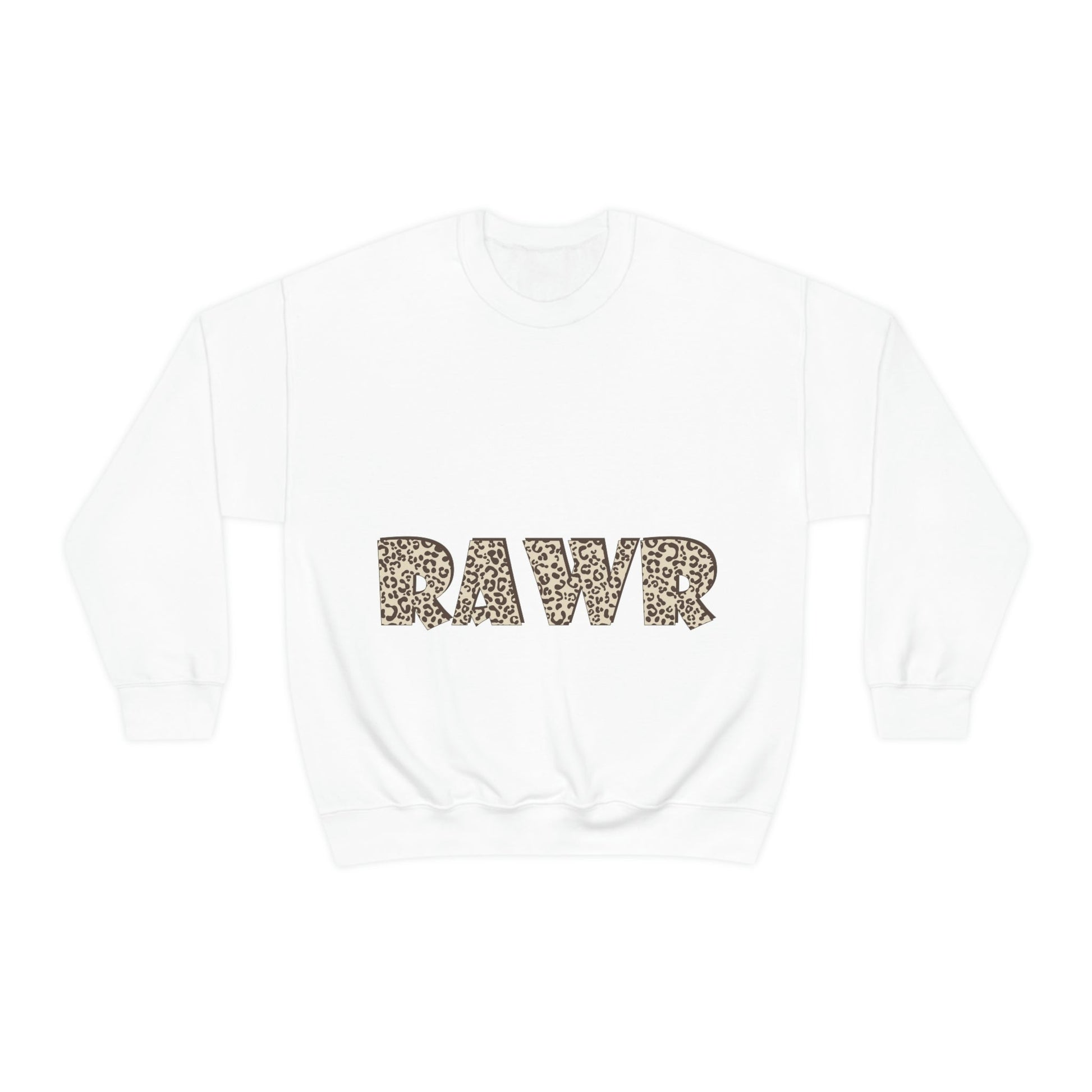 Rawr Leopard Animalistic Unisex Heavy Blend™ Crewneck Sweatshirt Ichaku [Perfect Gifts Selection]