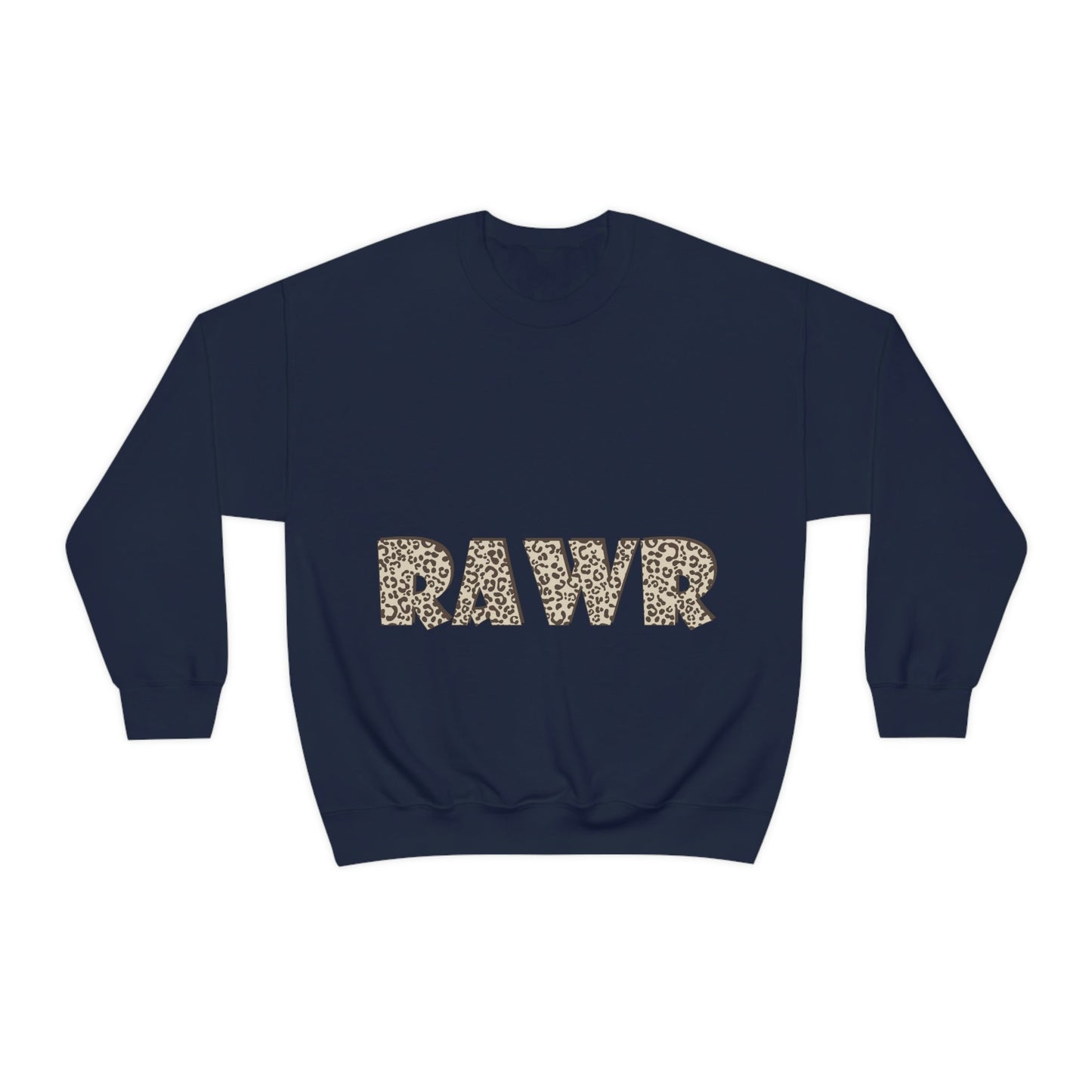 Rawr Leopard Animalistic Unisex Heavy Blend™ Crewneck Sweatshirt Ichaku [Perfect Gifts Selection]