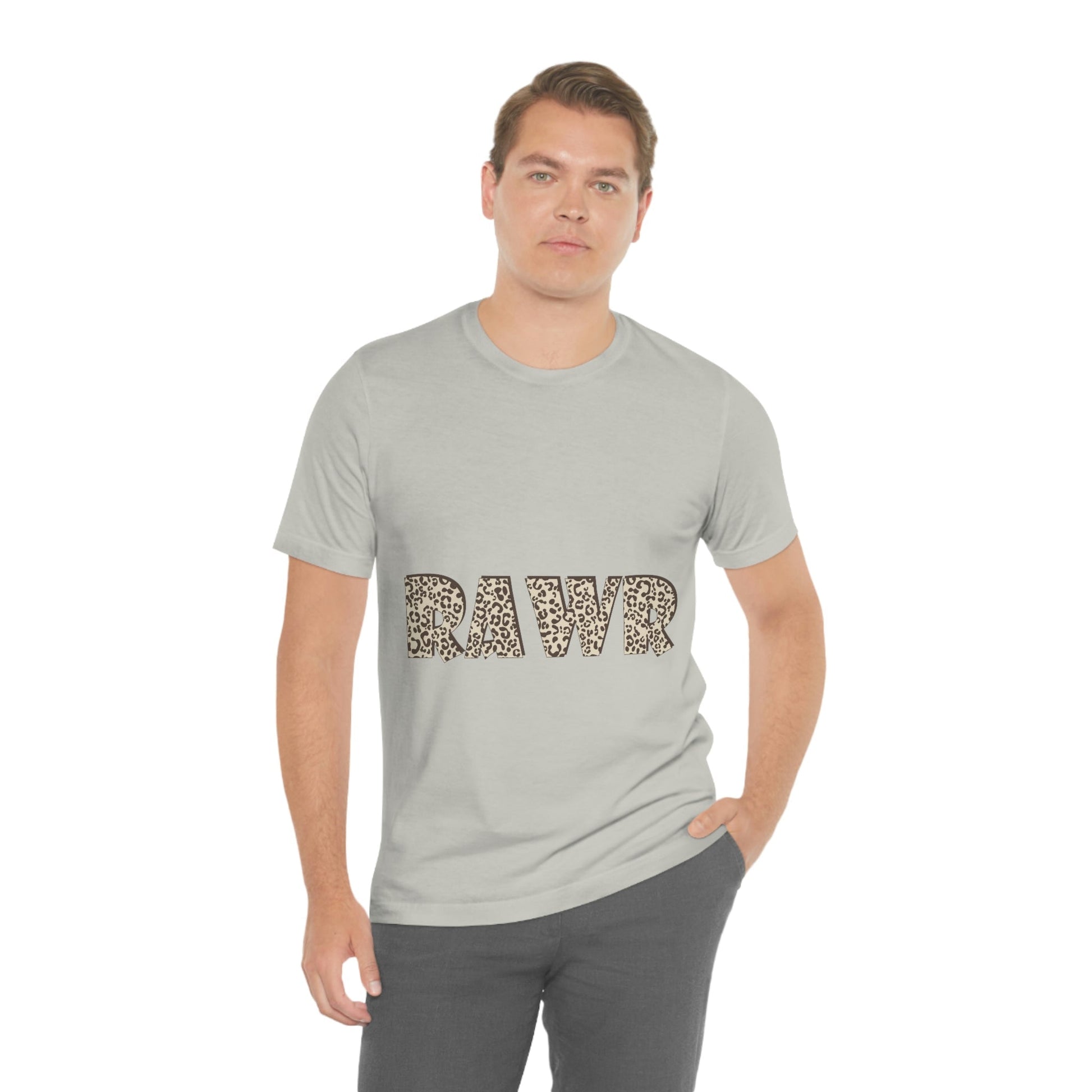Rawr Leopard Animalistic Unisex Jersey Short Sleeve T-Shirt Ichaku [Perfect Gifts Selection]