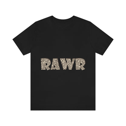 Rawr Leopard Animalistic Unisex Jersey Short Sleeve T-Shirt Ichaku [Perfect Gifts Selection]