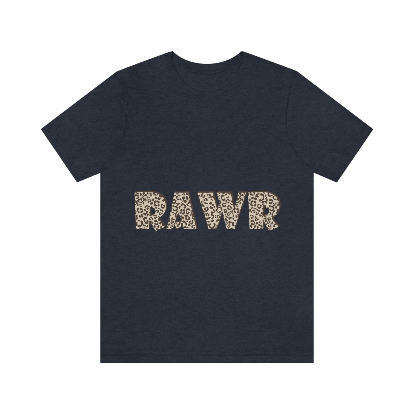 Rawr Leopard Animalistic Unisex Jersey Short Sleeve T-Shirt Ichaku [Perfect Gifts Selection]