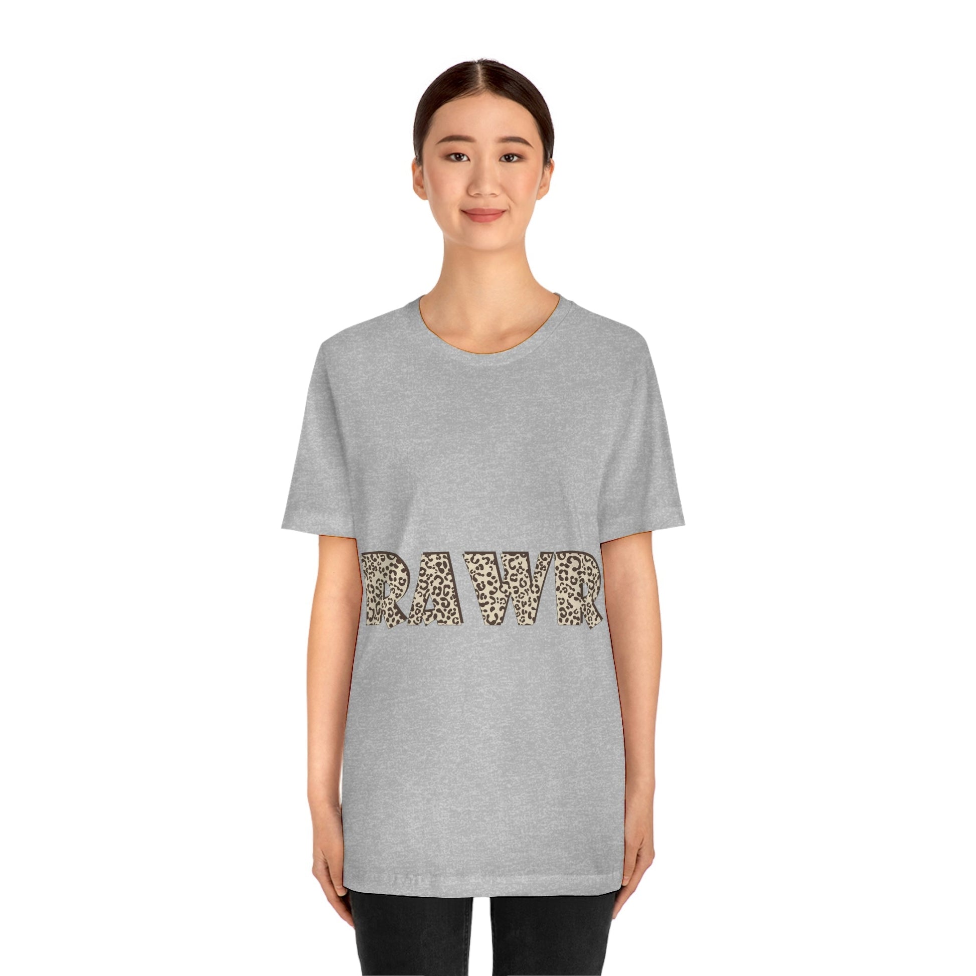 Rawr Leopard Animalistic Unisex Jersey Short Sleeve T-Shirt Ichaku [Perfect Gifts Selection]