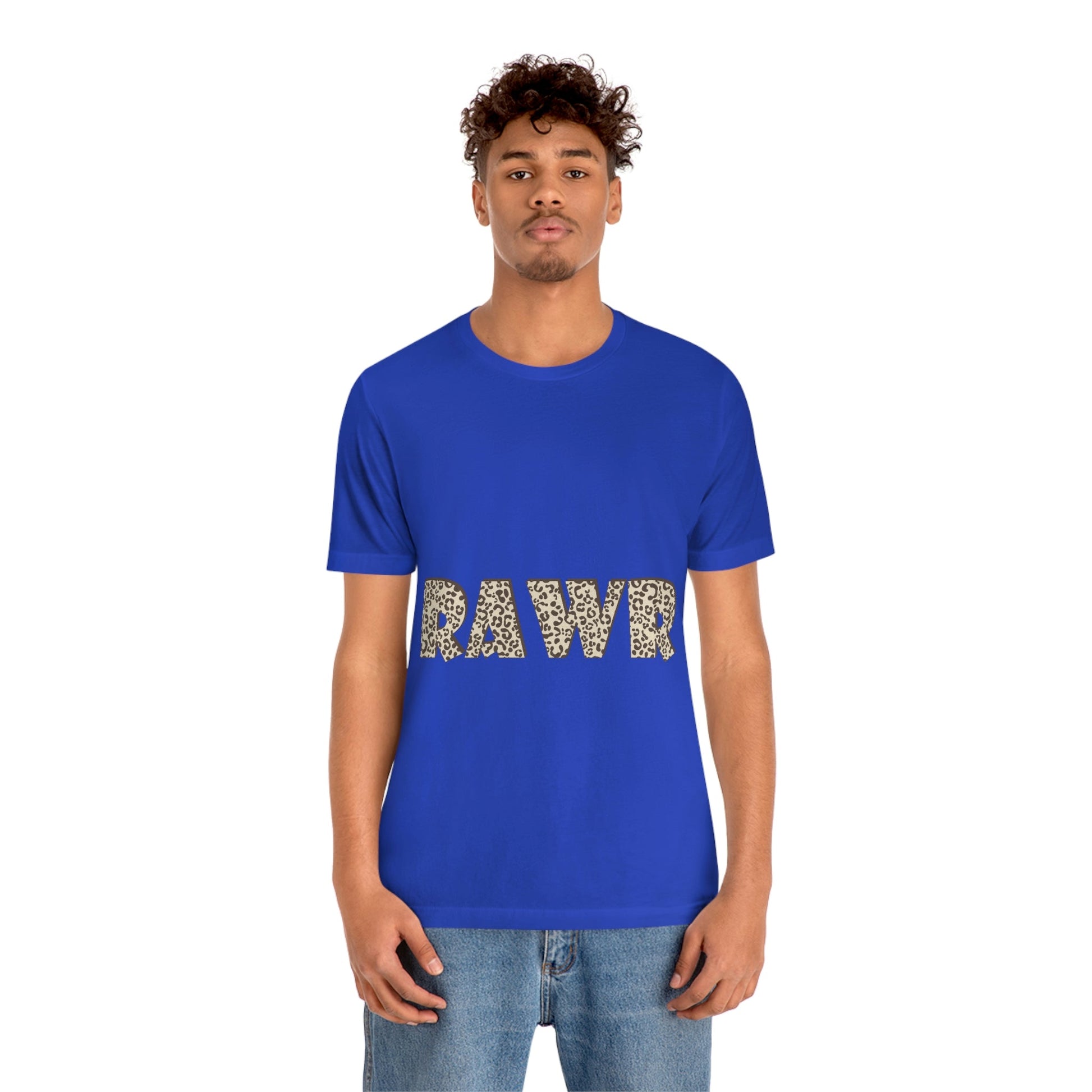 Rawr Leopard Animalistic Unisex Jersey Short Sleeve T-Shirt Ichaku [Perfect Gifts Selection]