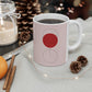 Red Wine Glass Minimal Art Aesthetic Ceramic Mug 11oz Ichaku [Perfect Gifts Selection]