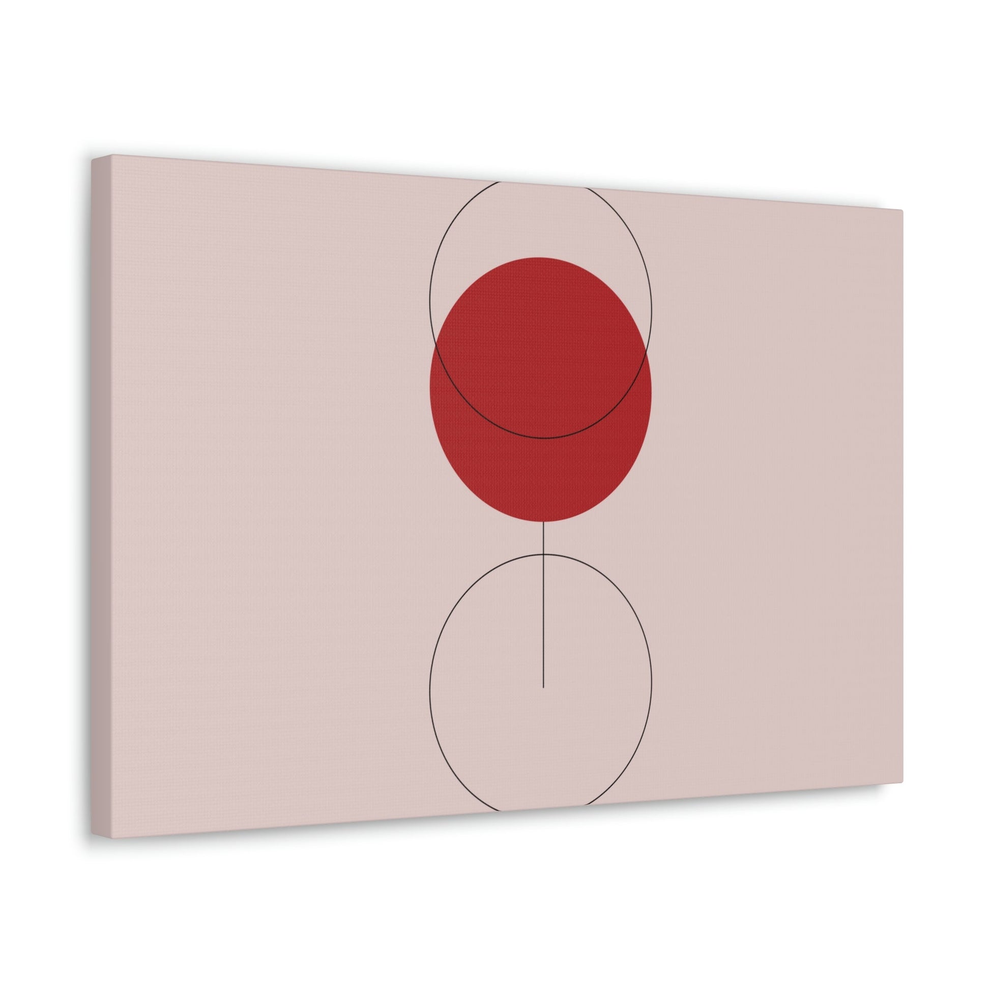 Red Wine Glass Minimal Art Aesthetic Classic Canvas Gallery Wraps Ichaku [Perfect Gifts Selection]