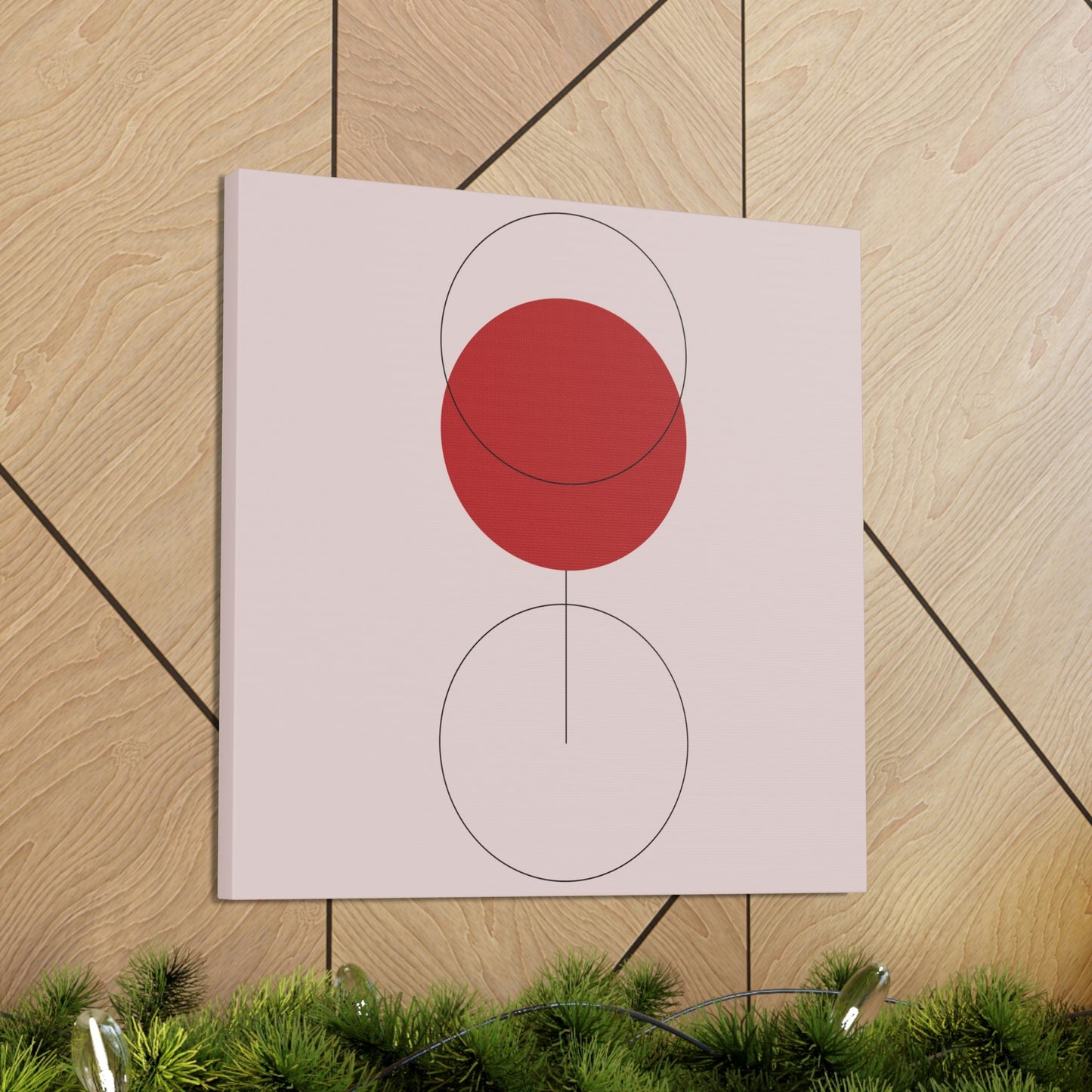 Red Wine Glass Minimal Art Aesthetic Classic Canvas Gallery Wraps Ichaku [Perfect Gifts Selection]