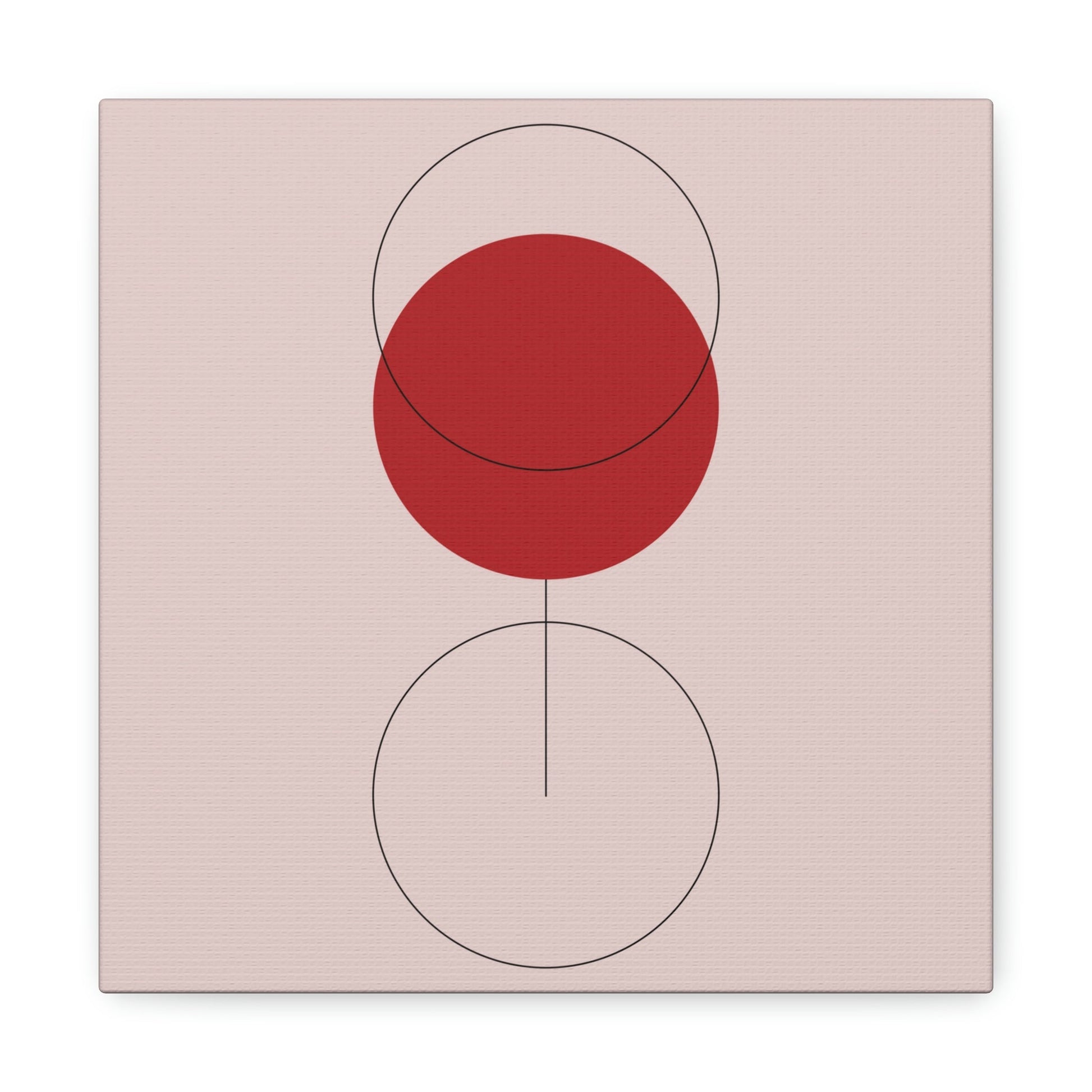 Red Wine Glass Minimal Art Aesthetic Classic Canvas Gallery Wraps Ichaku [Perfect Gifts Selection]