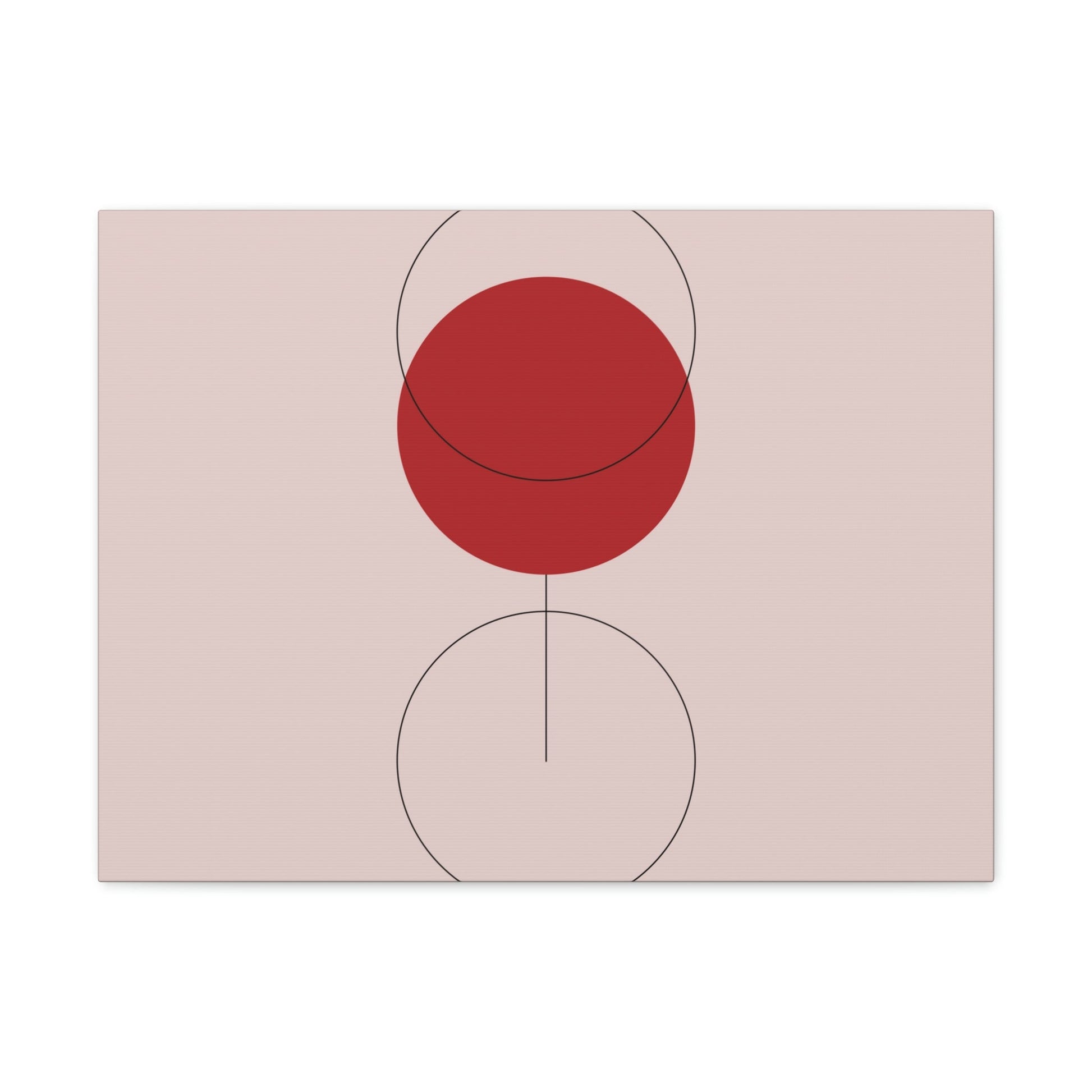 Red Wine Glass Minimal Art Aesthetic Classic Canvas Gallery Wraps Ichaku [Perfect Gifts Selection]