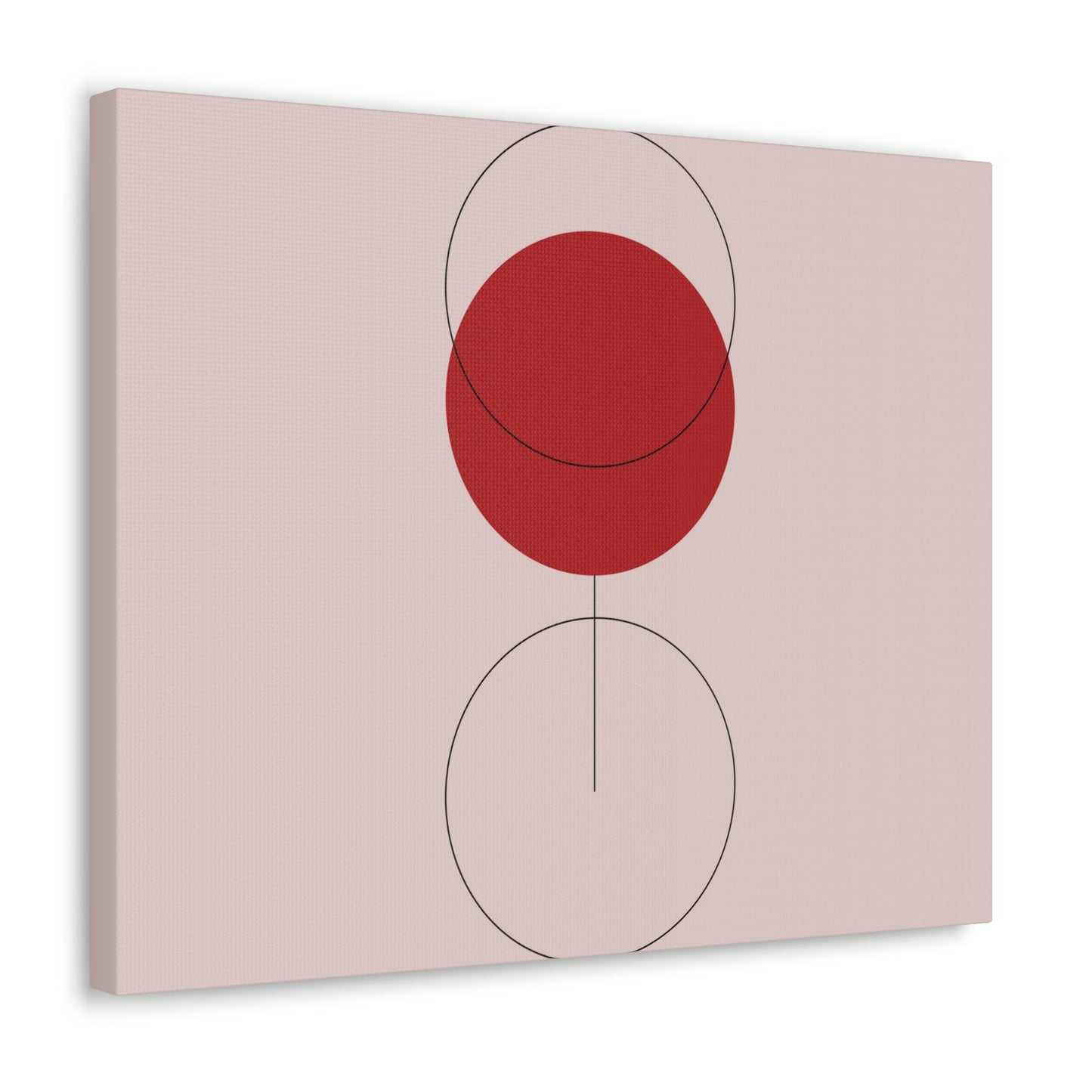 Red Wine Glass Minimal Art Aesthetic Classic Canvas Gallery Wraps Ichaku [Perfect Gifts Selection]