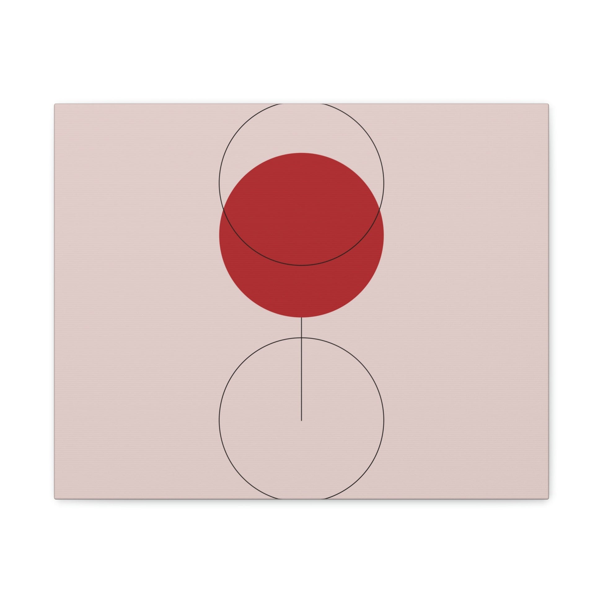 Red Wine Glass Minimal Art Aesthetic Classic Canvas Gallery Wraps Ichaku [Perfect Gifts Selection]