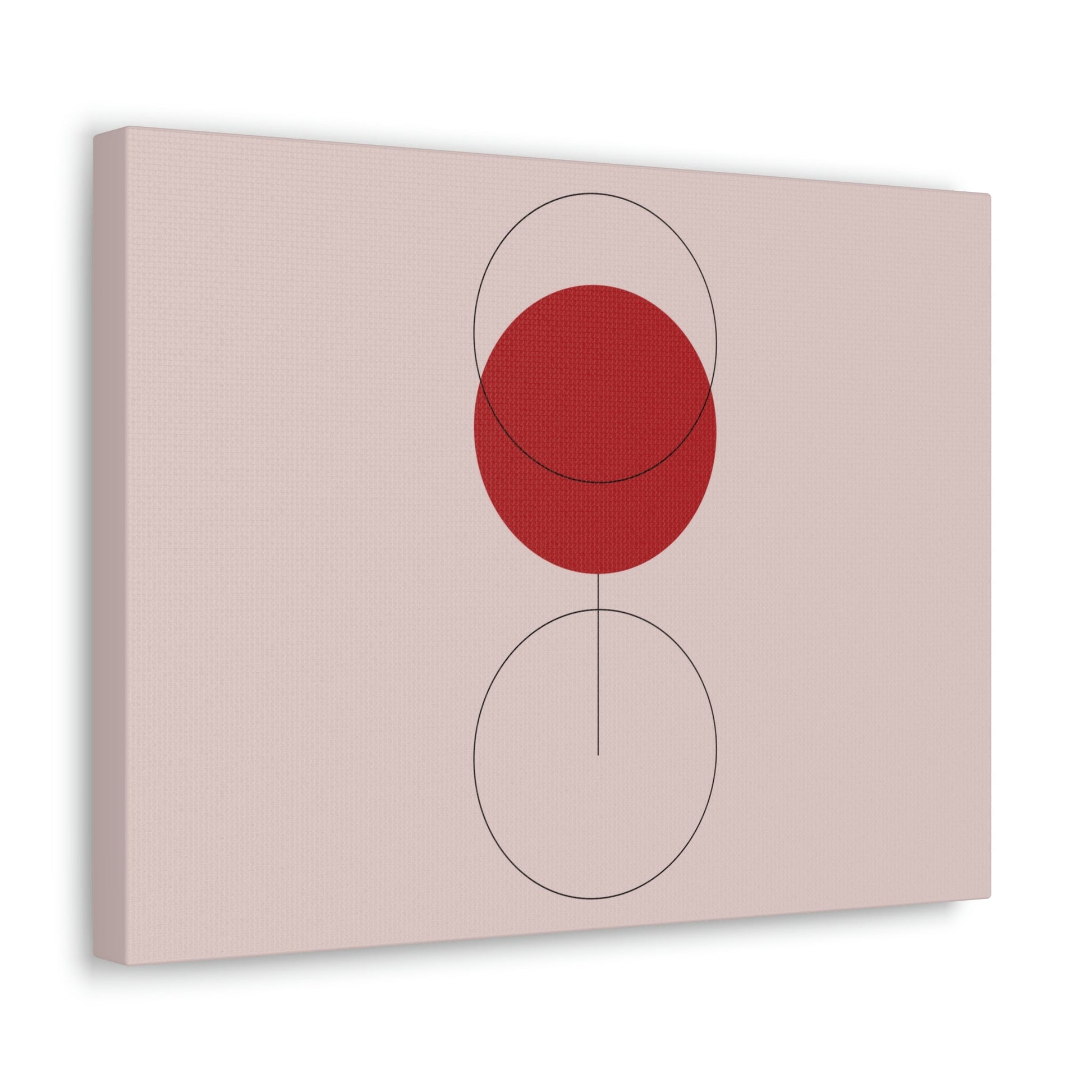 Red Wine Glass Minimal Art Aesthetic Classic Canvas Gallery Wraps Ichaku [Perfect Gifts Selection]