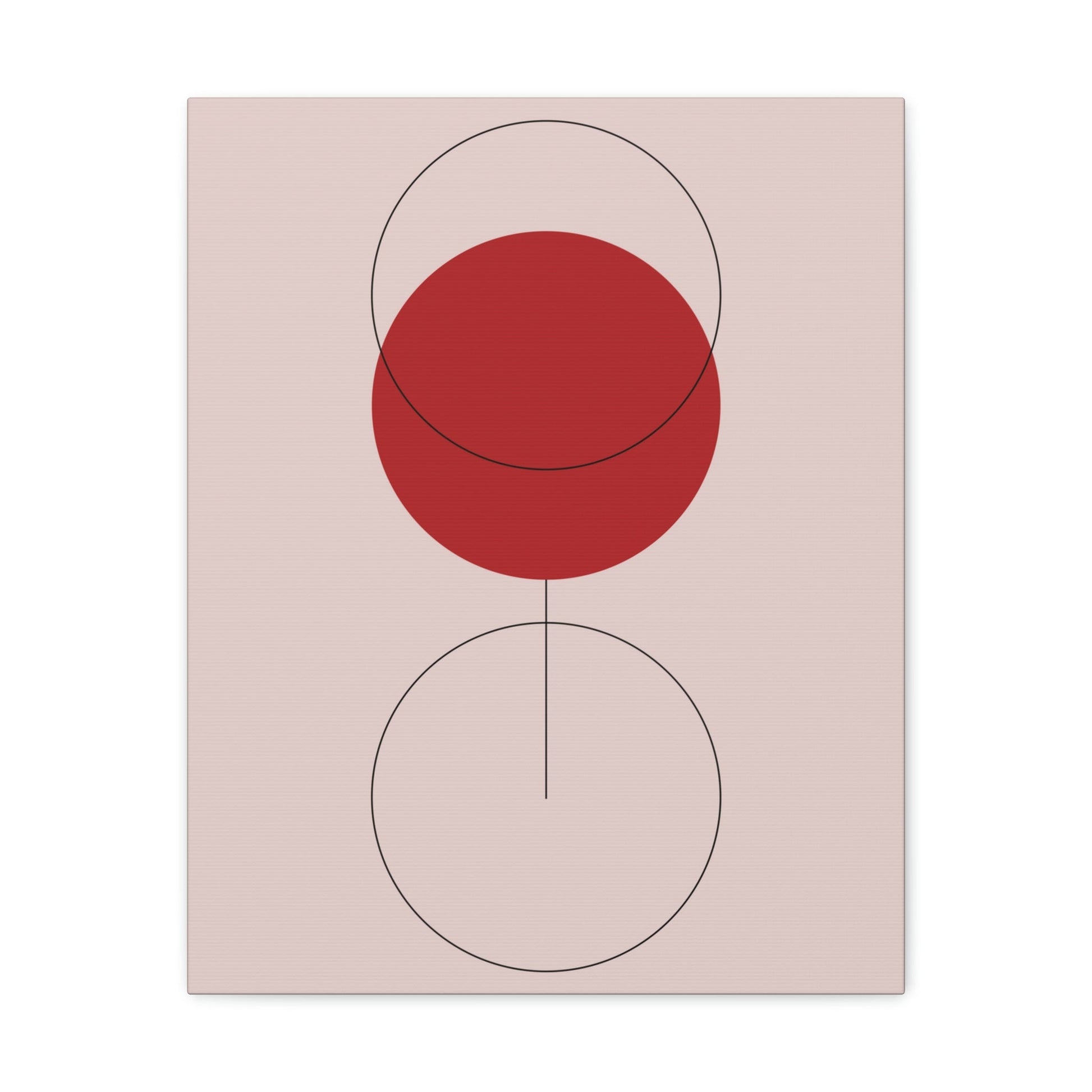 Red Wine Glass Minimal Art Aesthetic Classic Canvas Gallery Wraps Ichaku [Perfect Gifts Selection]