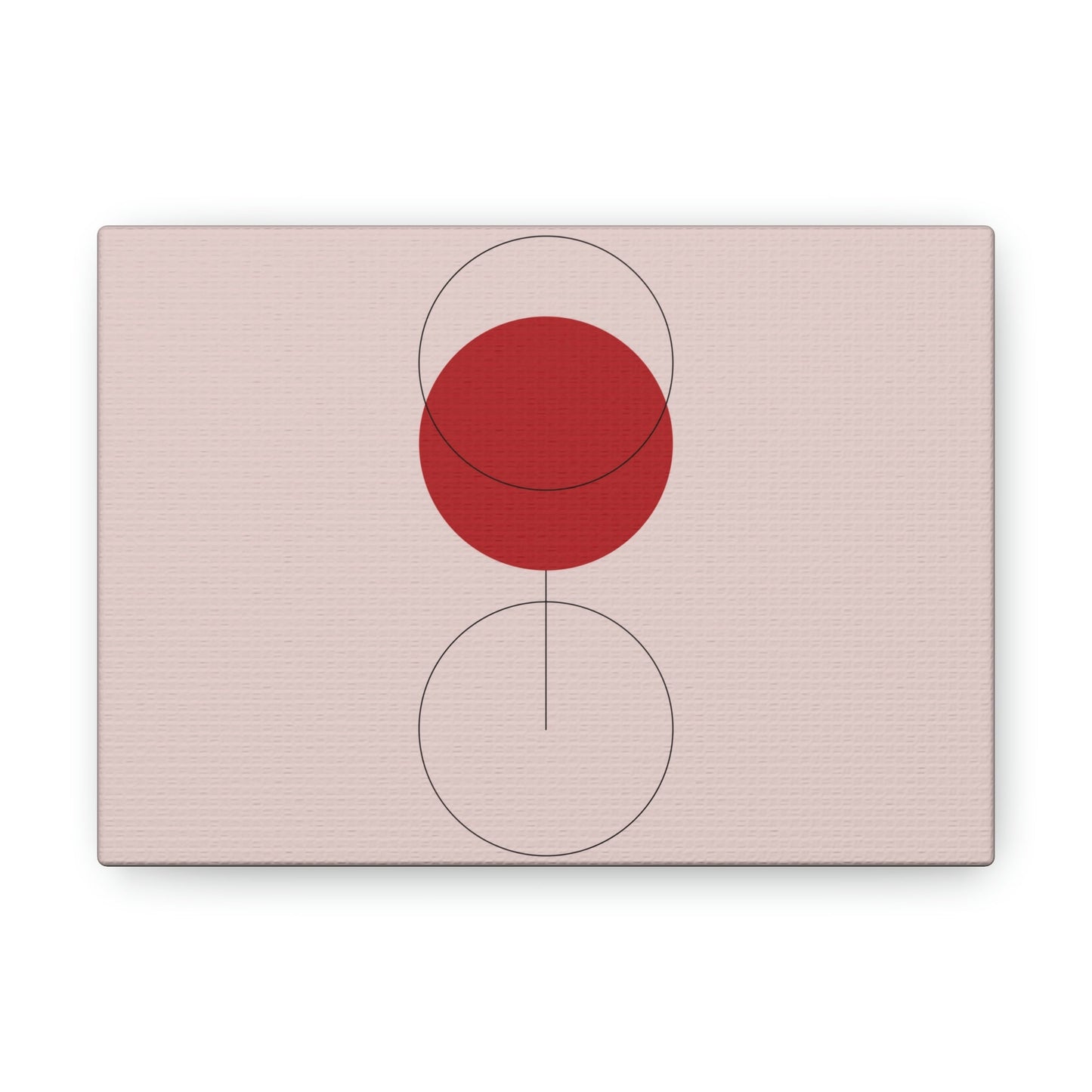 Red Wine Glass Minimal Art Aesthetic Classic Canvas Gallery Wraps Ichaku [Perfect Gifts Selection]