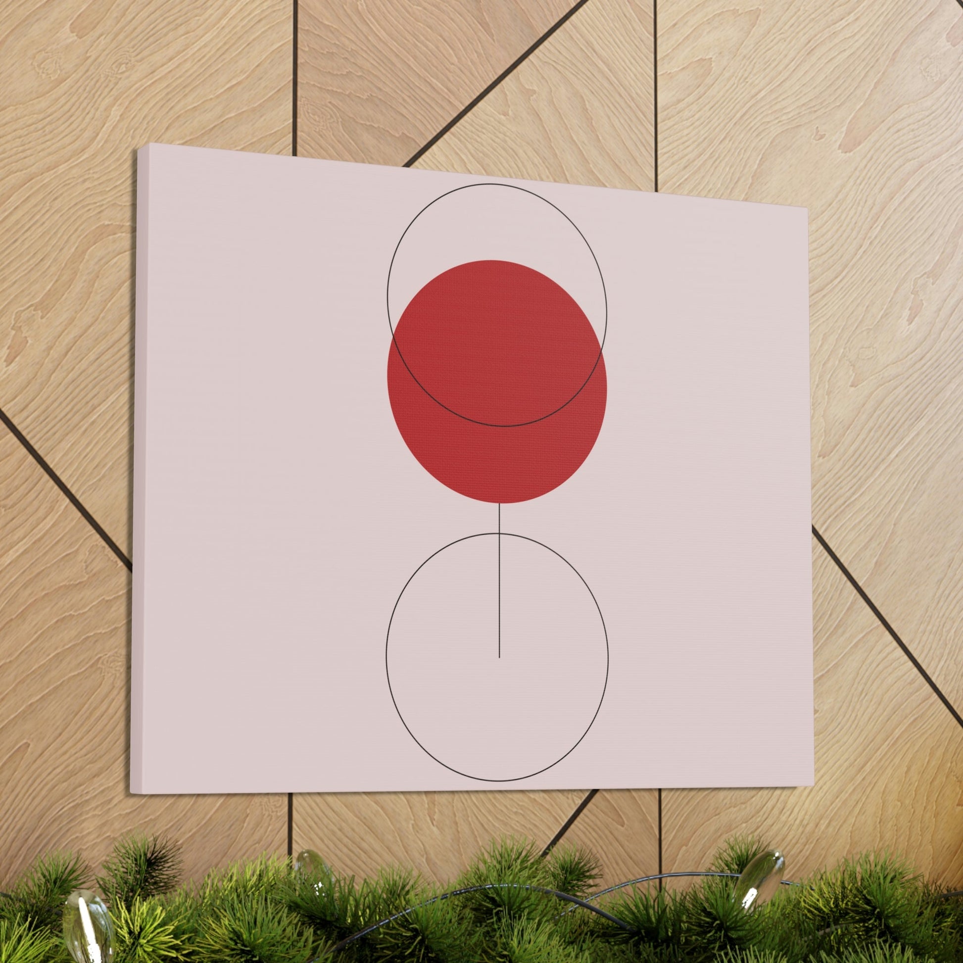 Red Wine Glass Minimal Art Aesthetic Classic Canvas Gallery Wraps Ichaku [Perfect Gifts Selection]