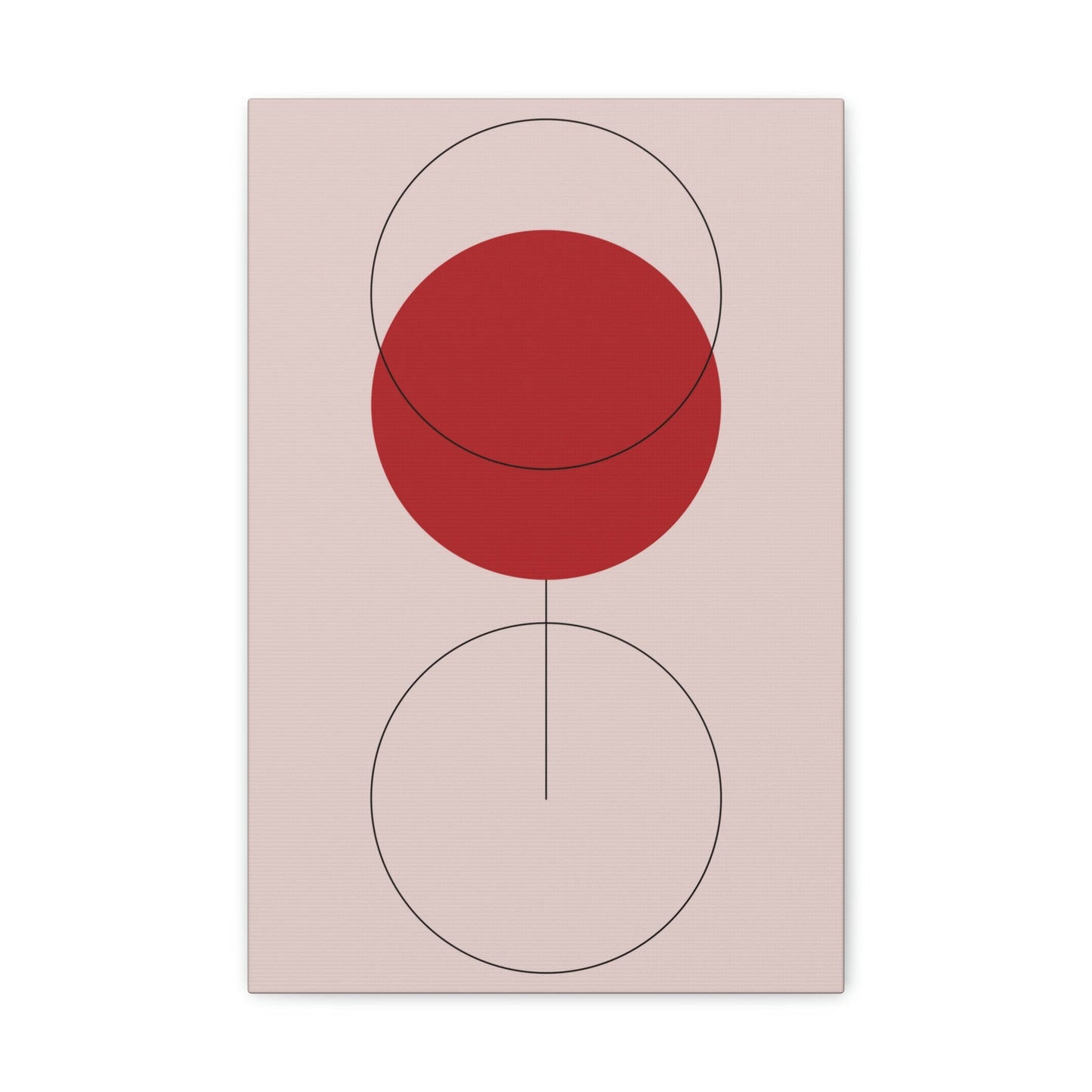 Red Wine Glass Minimal Art Aesthetic Classic Canvas Gallery Wraps Ichaku [Perfect Gifts Selection]