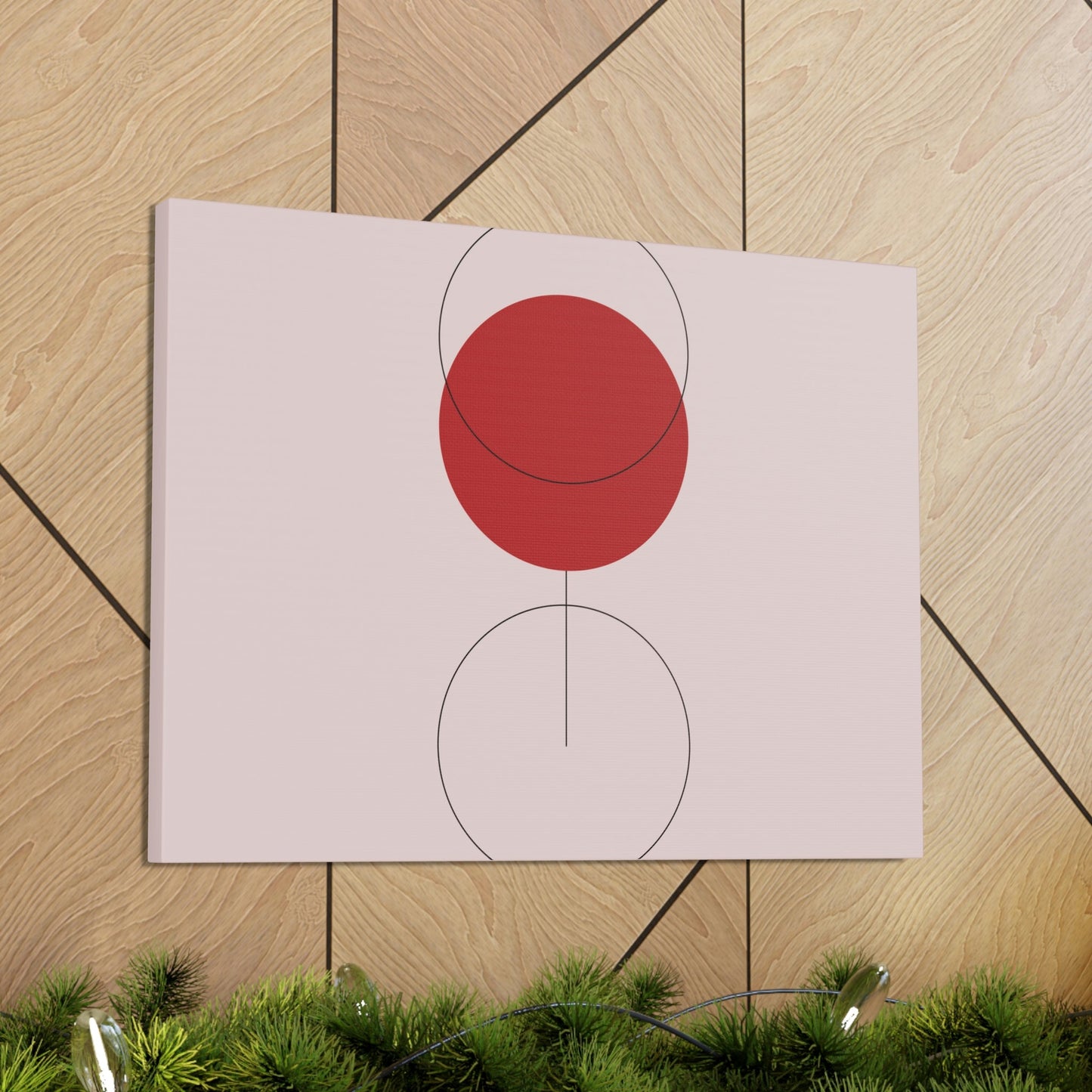 Red Wine Glass Minimal Art Aesthetic Classic Canvas Gallery Wraps Ichaku [Perfect Gifts Selection]