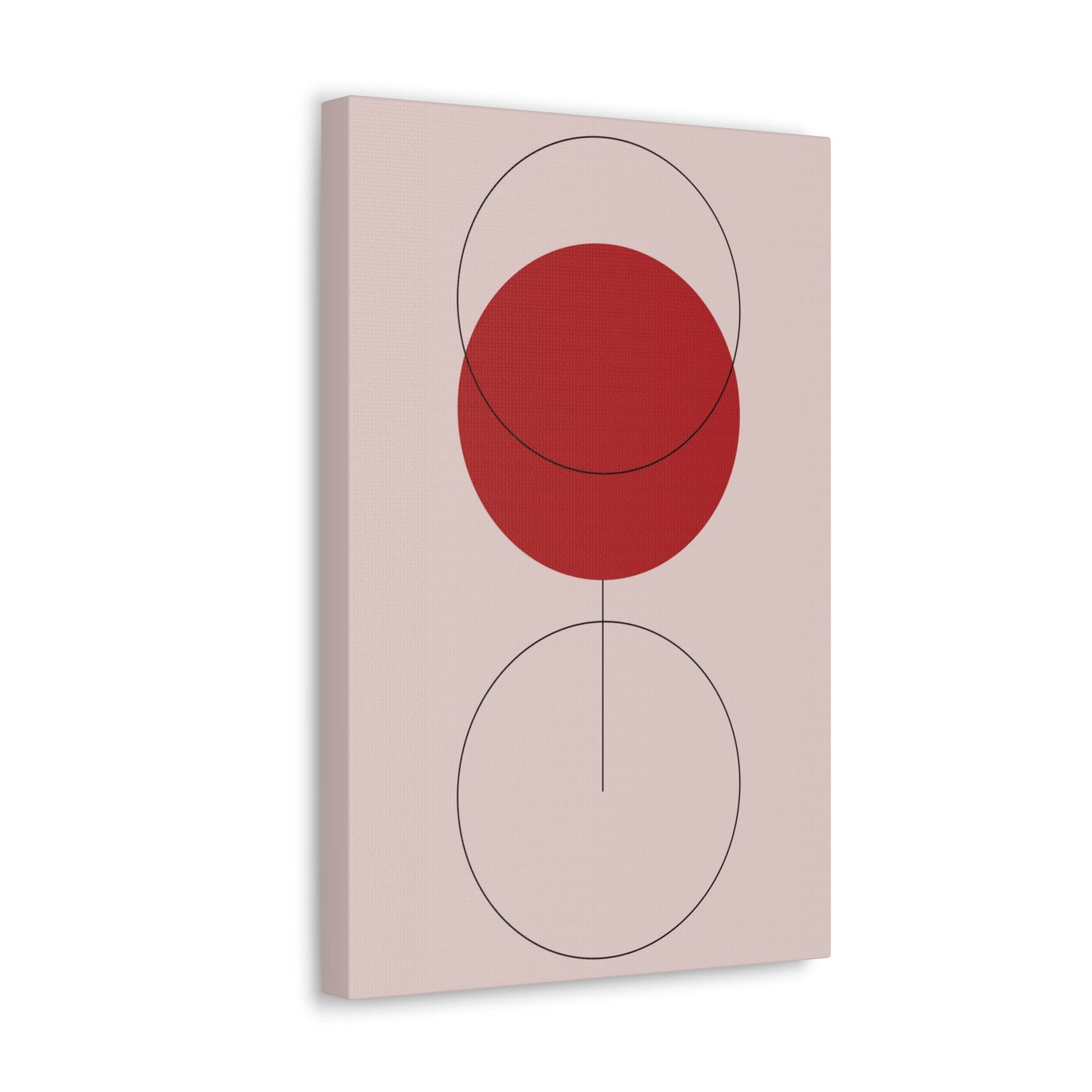 Red Wine Glass Minimal Art Aesthetic Classic Canvas Gallery Wraps Ichaku [Perfect Gifts Selection]