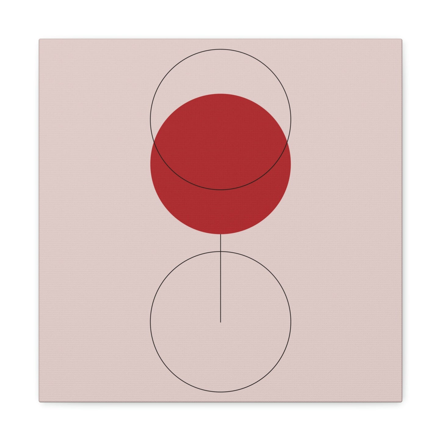 Red Wine Glass Minimal Art Aesthetic Classic Canvas Gallery Wraps Ichaku [Perfect Gifts Selection]