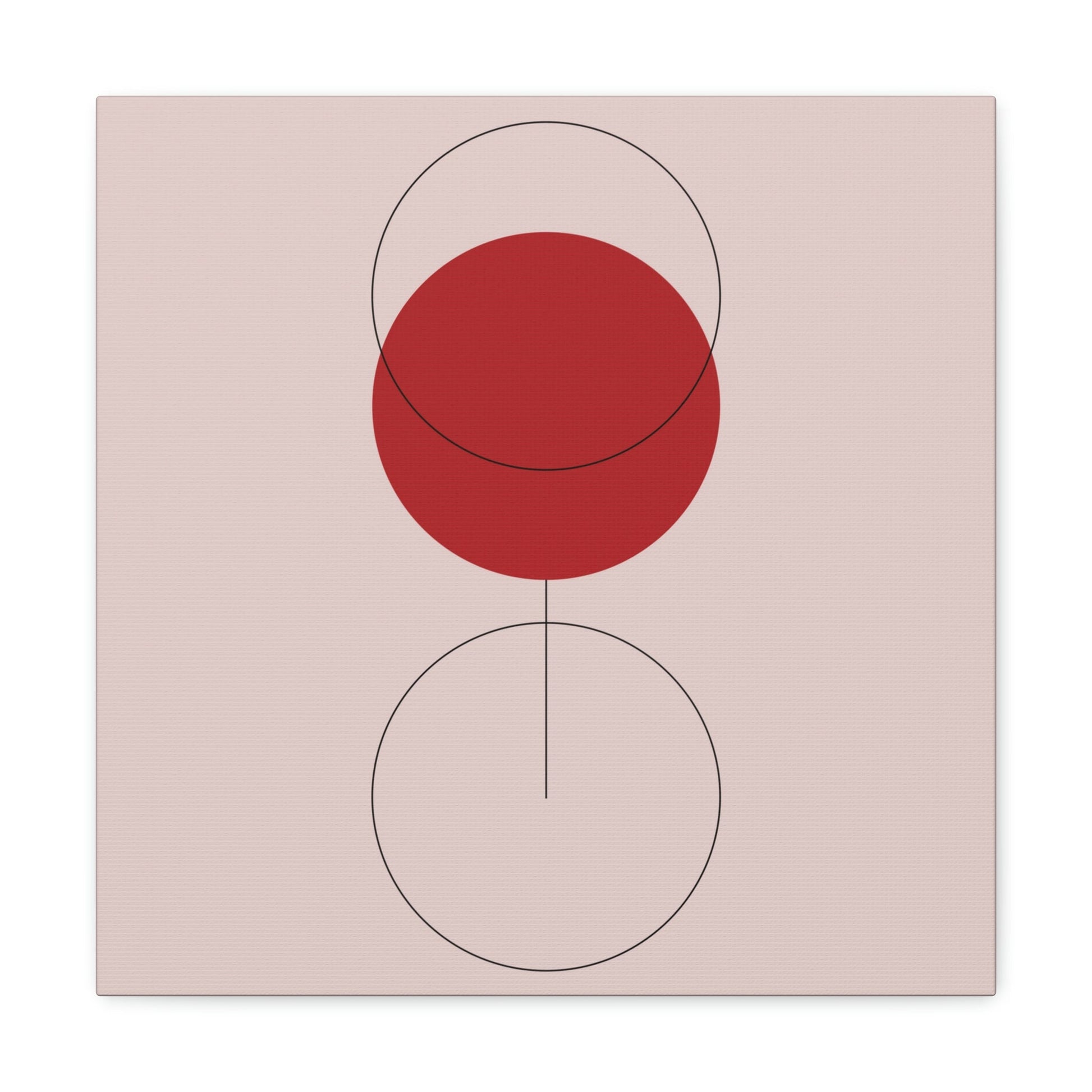 Red Wine Glass Minimal Art Aesthetic Classic Canvas Gallery Wraps Ichaku [Perfect Gifts Selection]