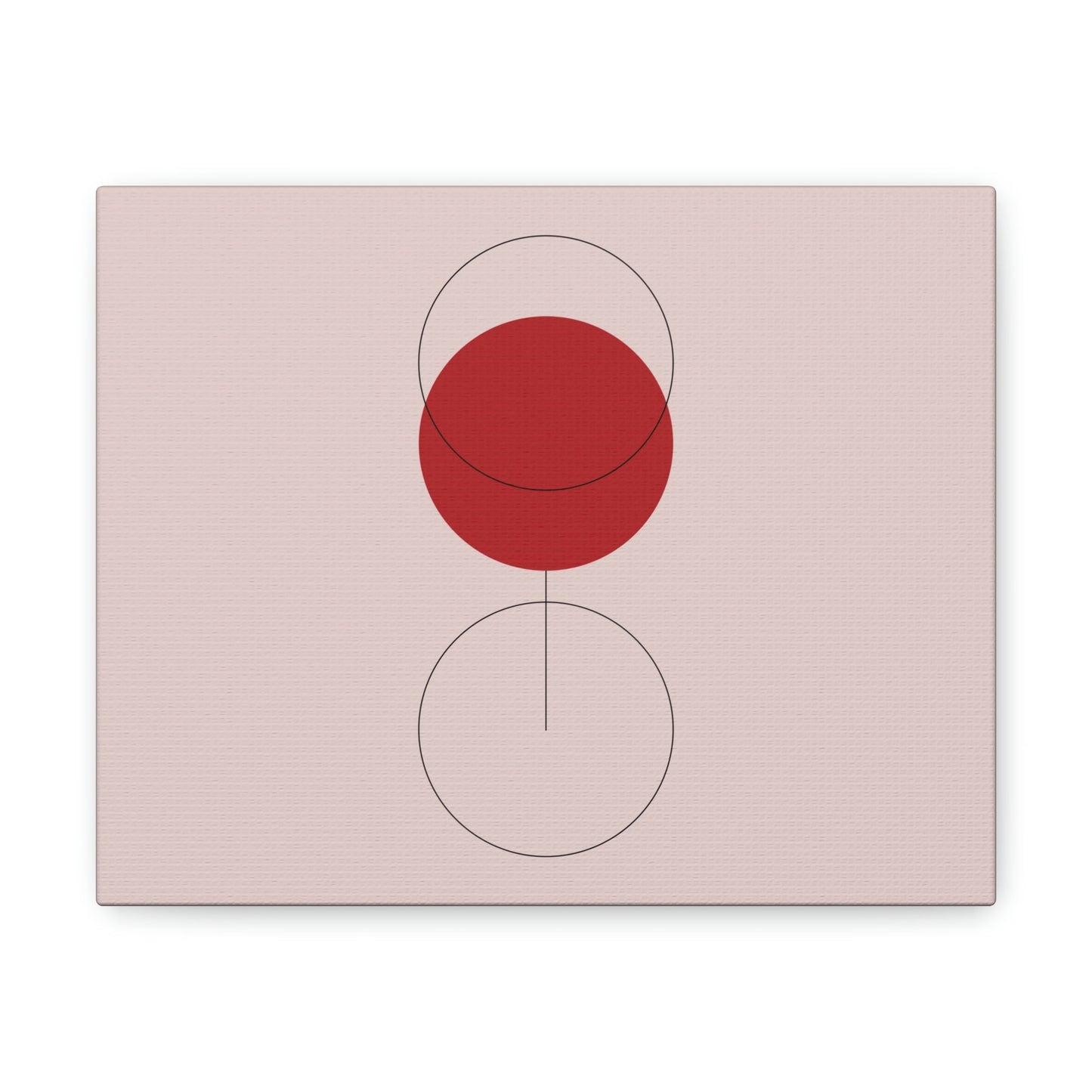 Red Wine Glass Minimal Art Aesthetic Classic Canvas Gallery Wraps Ichaku [Perfect Gifts Selection]