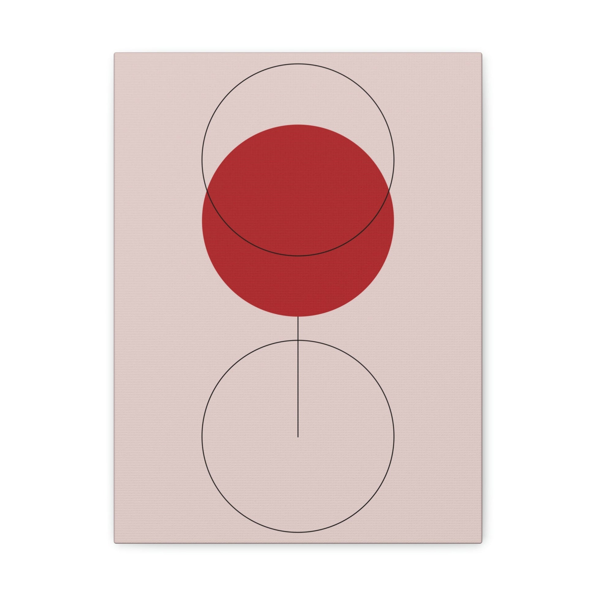 Red Wine Glass Minimal Art Aesthetic Classic Canvas Gallery Wraps Ichaku [Perfect Gifts Selection]