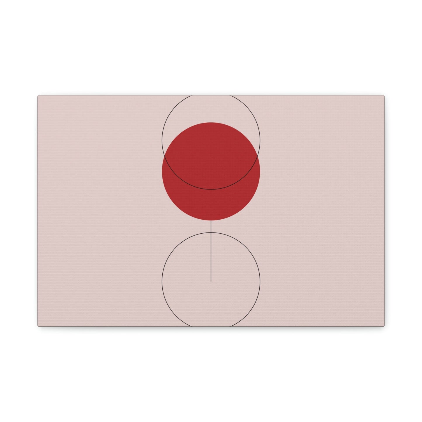 Red Wine Glass Minimal Art Aesthetic Classic Canvas Gallery Wraps Ichaku [Perfect Gifts Selection]