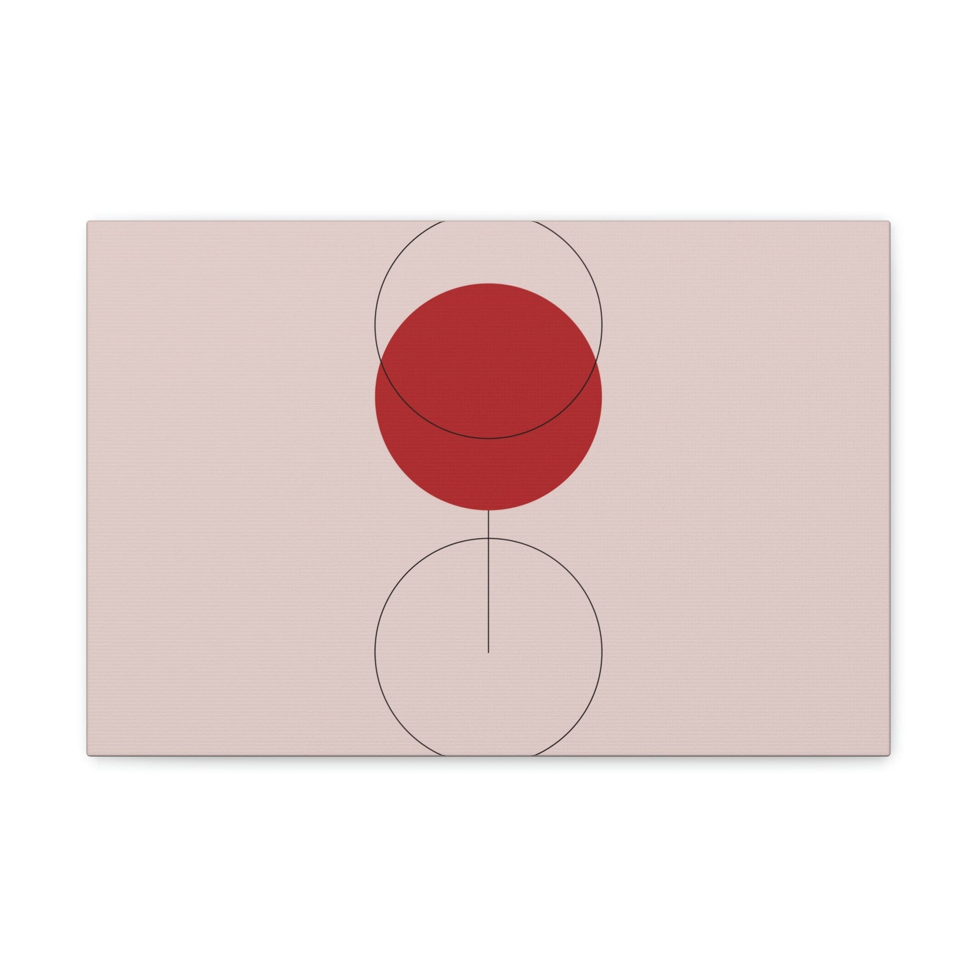 Red Wine Glass Minimal Art Aesthetic Classic Canvas Gallery Wraps Ichaku [Perfect Gifts Selection]