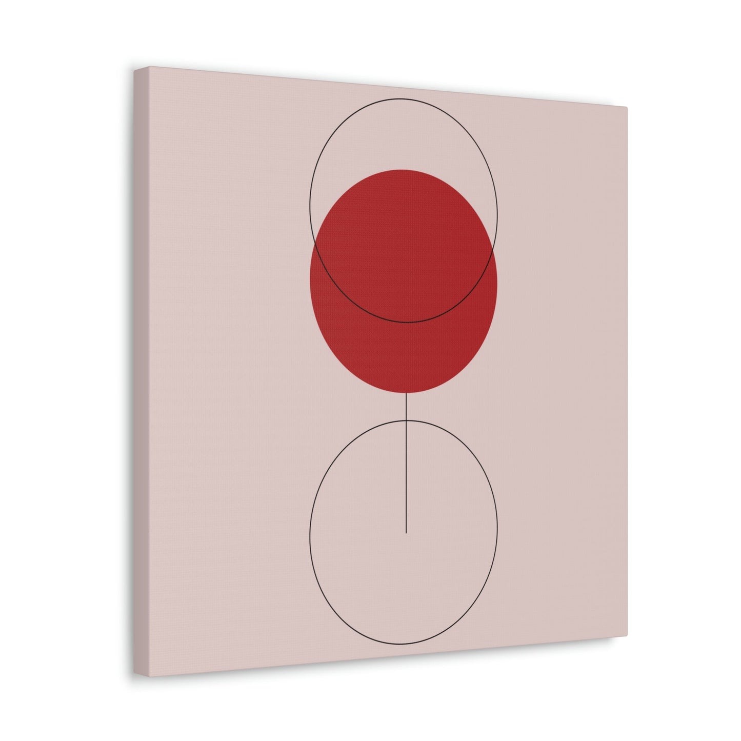 Red Wine Glass Minimal Art Aesthetic Classic Canvas Gallery Wraps Ichaku [Perfect Gifts Selection]