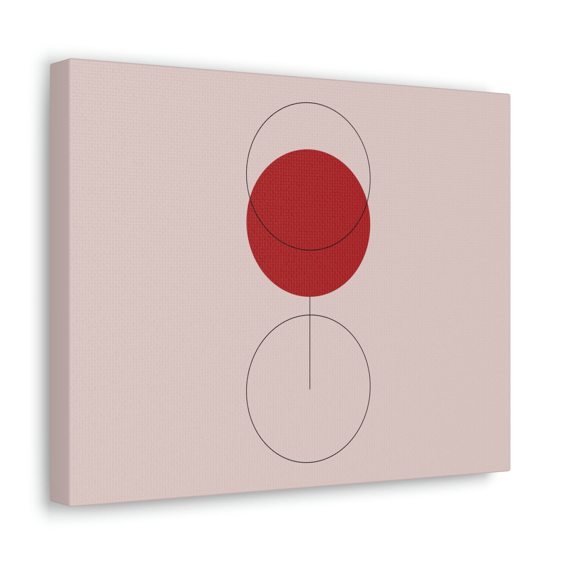 Red Wine Glass Minimal Art Aesthetic Classic Canvas Gallery Wraps Ichaku [Perfect Gifts Selection]